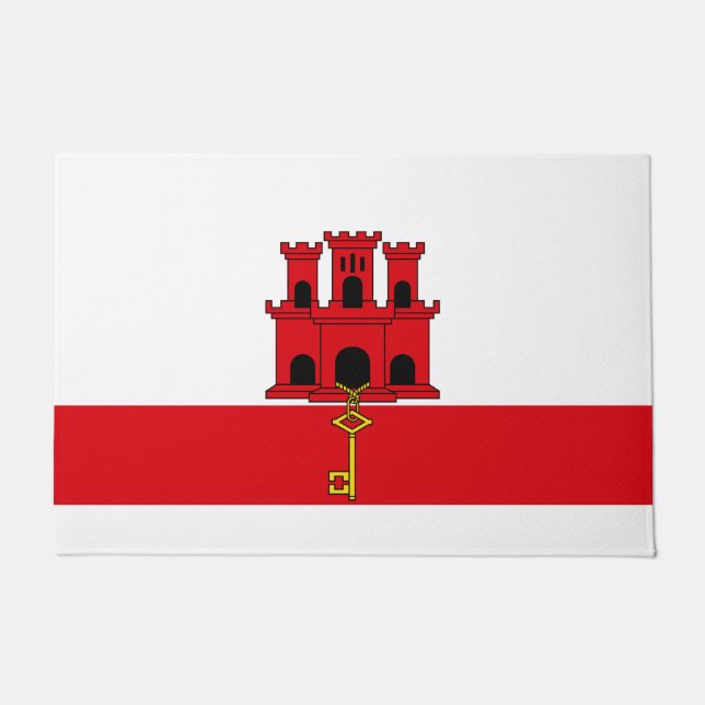 Tapete Bandeira de Gibraltar (Frente)
