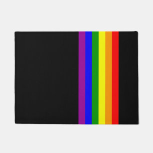 Tapete Bandeira de LGBT no preto