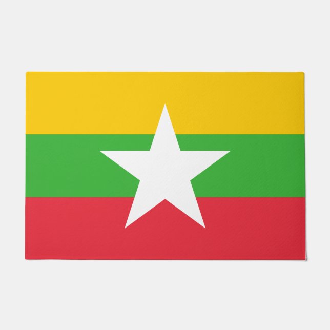 Tapete Bandeira de Mianmar (Birmânia) (Frente)