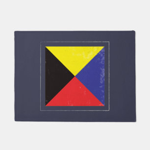 Tapete Bandeira de sinal náutica da letra "Z"