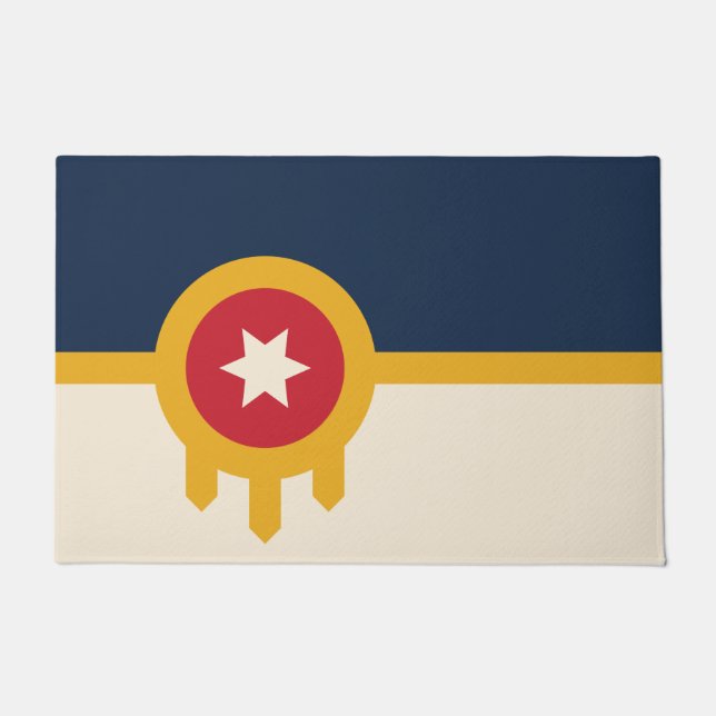 Tapete Bandeira de Tulsa (Oklahoma) (Frente)