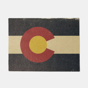 Tapete Bandeira do estado de Colorado do vintage