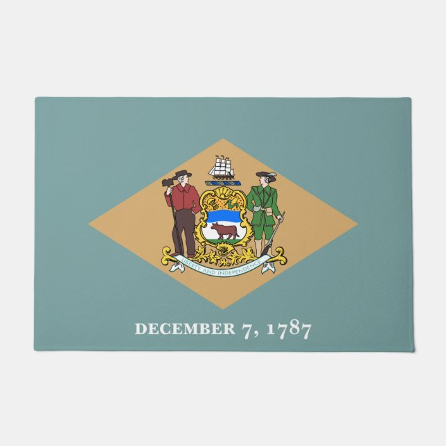 Tapete Bandeira do Estado de Delaware (DE, EUA) (Frente)