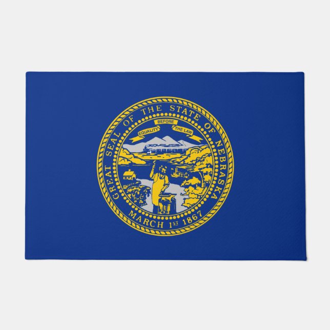 Tapete Bandeira do Estado do Nebraska (Frente)