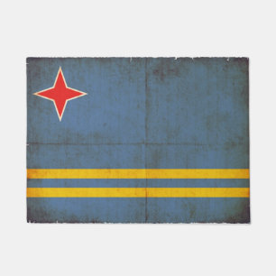 Tapete Bandeira do Grunge de Aruba (Países Baixos)