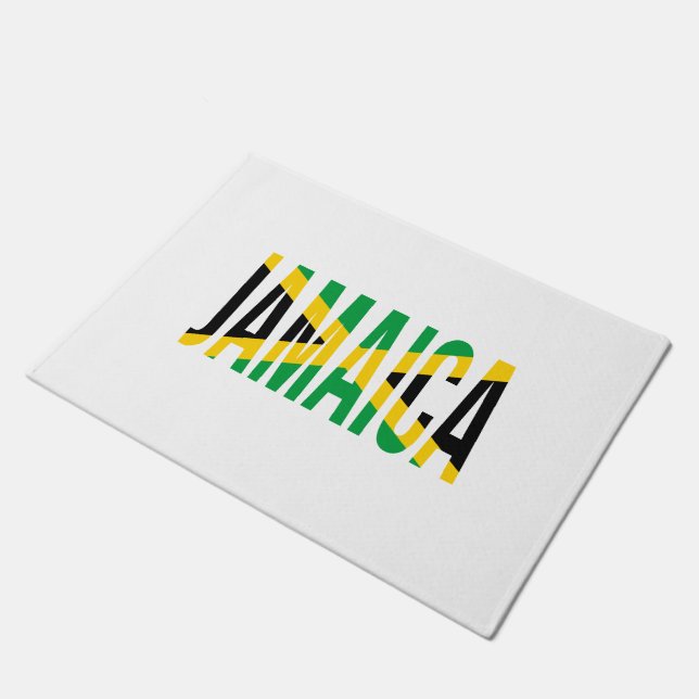 Tapete Bandeira Do Orgulho Jamaicano Na Jamaica (Inclinado)