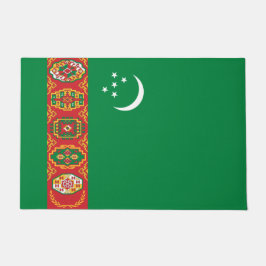 Tapete Bandeira do Turcomenistão (Turcomenistão)