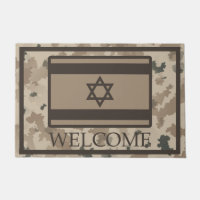 Bandeira Israelita No Deserto Camo - Bem-Vindo