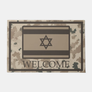 Tapete Bandeira Israelita No Deserto Camo - Bem-Vindo
