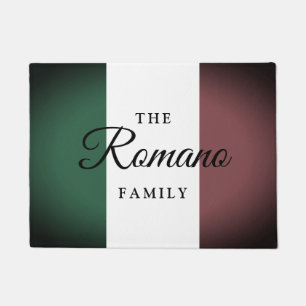 Tapete Bandeira italiana do vintage com nome de família