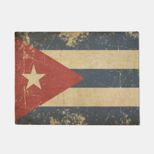 Tapete Bandeira lisa envelhecida cubano