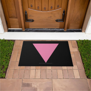 Tapete bandeira triângulo rosa da SlipperyJoe's símbolo r