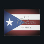 Tapete Bandeira Vintage Porto Rico com nome de família pe<br><div class="desc">Bandeira Vintage Porto Rico com tapete de porta de nome familiar personalizado. Faça sua própria porta personalizada para uma nova casa, restaurante, hotel, negócios, casamento, escritório, empresa, compro, loja etc. Adicione sua própria mensagem de boas-vindas, sobrenome familiar, monograma, nome de loja ou citação engraçada. Boa ideia de presente de decoração...</div>