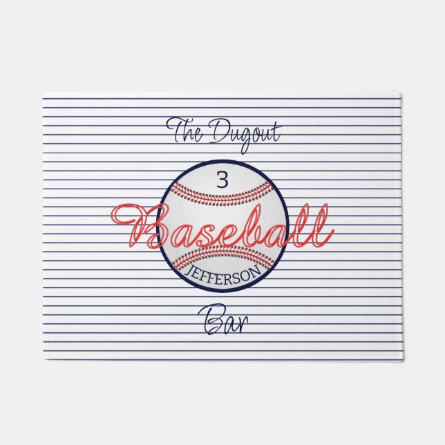 Tapete Bar Baseball Sports (Frente)