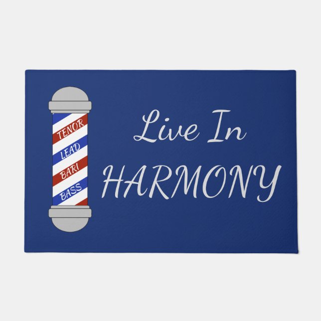 Tapete Barbershop Harmony Door Mat (Frente)