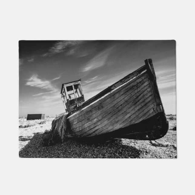 Tapete Barco abandonado na praia de Dungeness (Frente)