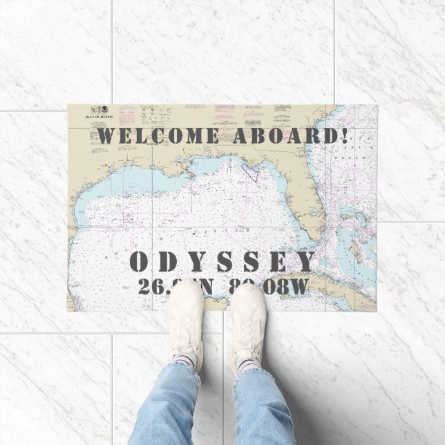 Tapete Barco Latitude Longitude 🌊 ⚓ Náutico da Flórida (Interior)
