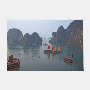 Tapete Barcos à vela em Ha Long Bay - Vietname, Ásia