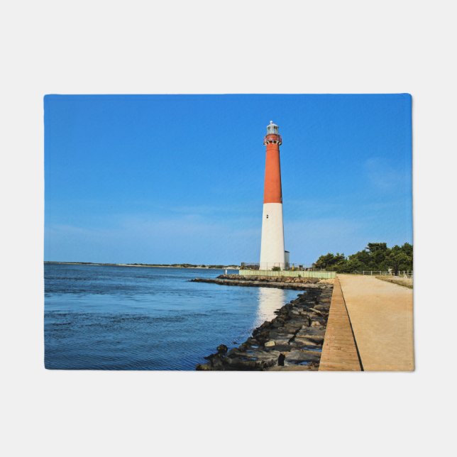 Tapete Barnegat Lighthouse, Nova Jersey Door Mat (Frente)