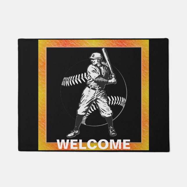 Tapete Baseball:Porta da Vintage (Frente)