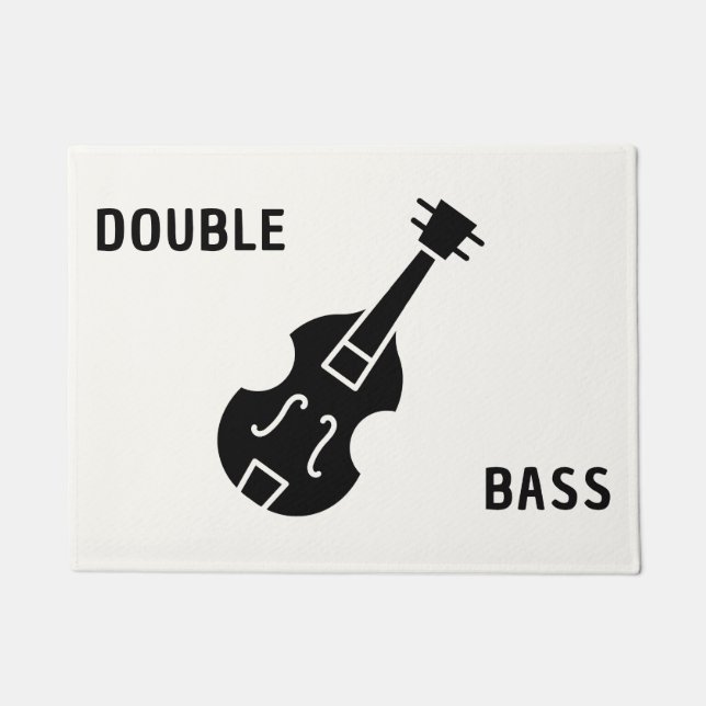 Tapete Bass duplo em preto (Frente)
