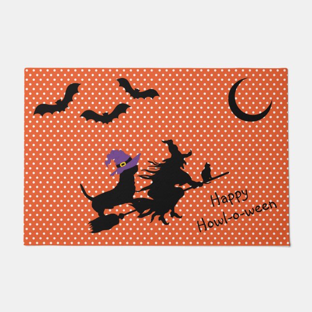 Tapete Basset Hound Halloween Doormat (Frente)
