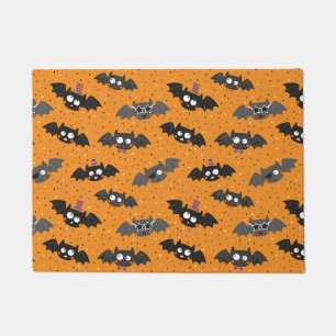 Tapete Bats de Halloween bonitos com Confetti e Chapéus