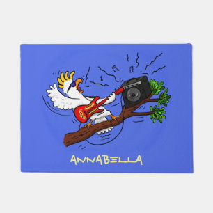 Tapete Batuta engraçada tocando cartoon de violão