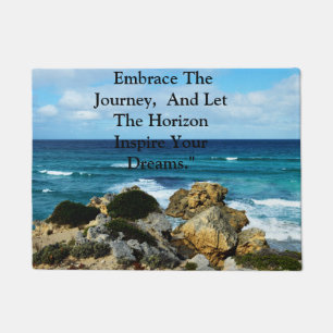 Tapete Beach Embrace: Embarque Motivacional A Viagem,
