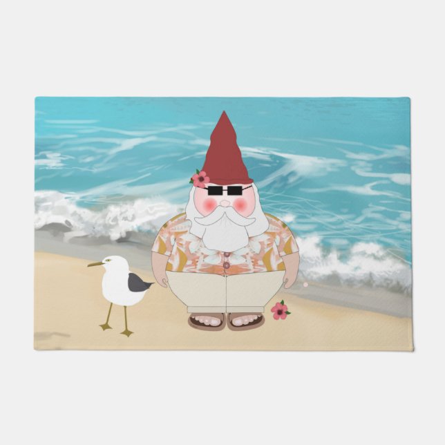 Tapete Beach Gnome Doormat (Frente)