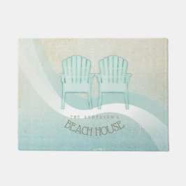 Tapete Beach House Adirondack Chairs Aqua Blue ID623
