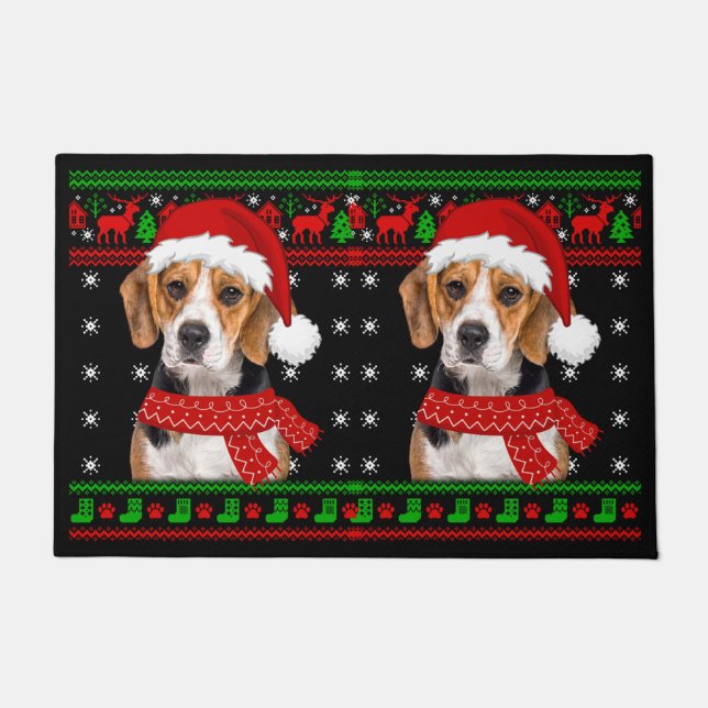 Tapete Beagle Dog Febre Doce Natal Puppy Dog Lover (Frente)