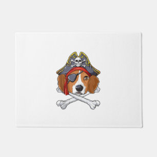 Tapete Beagle Pirate Costume Jolly Roger Flag Skull Cross