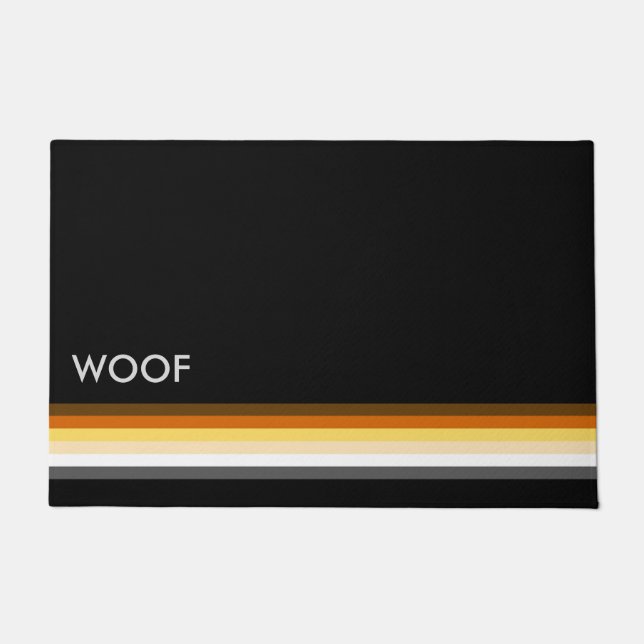 Tapete Bears Pride Flag WOOF (Frente)