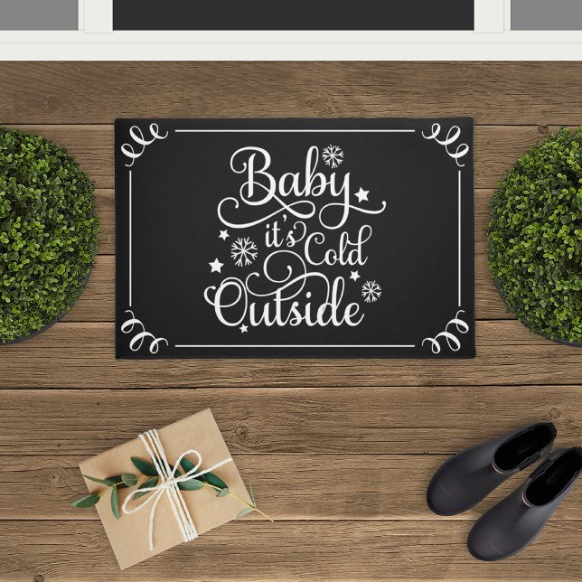 Tapete Bebê É Frio Fora do Feriado Preto (Criador carregado)