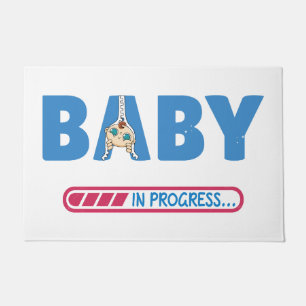 Tapete Bebê em progresso cartão de visita
