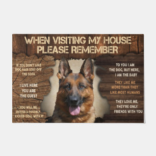Tapete Becgie Dog Visite Minha Casa Por Favor Lembre-Se,