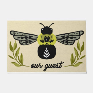 Tapete Bee Our Guest Doormat| Presente de amante de abelh