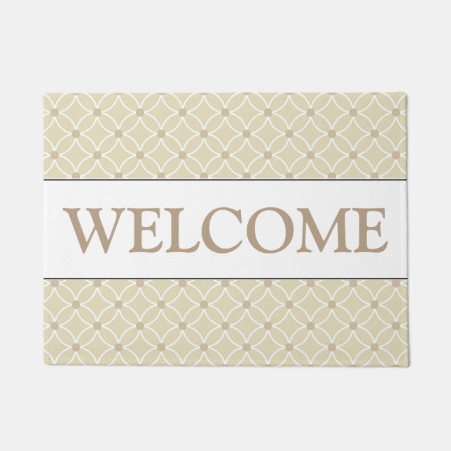 Tapete Beige Welcome Doormat (Frente)