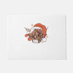 Tapete Bela Vaca Natal Papai Noel Engraçado Festivo