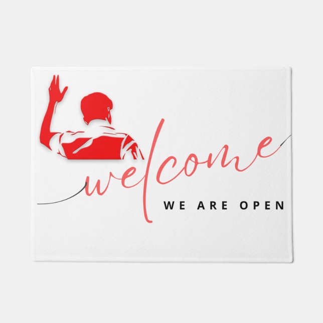 Tapete Bem-vinda, a porta é clássica (Frente)