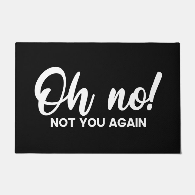 Tapete Bem-vinda, Matina. Você Não É Novamente Branco Neg (Frente)