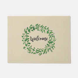 Tapete Bem-vinda Wreath Painting Farmhouse