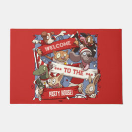 Tapete Bem-Vindo À Casa Do Partido! Ventiladores animados