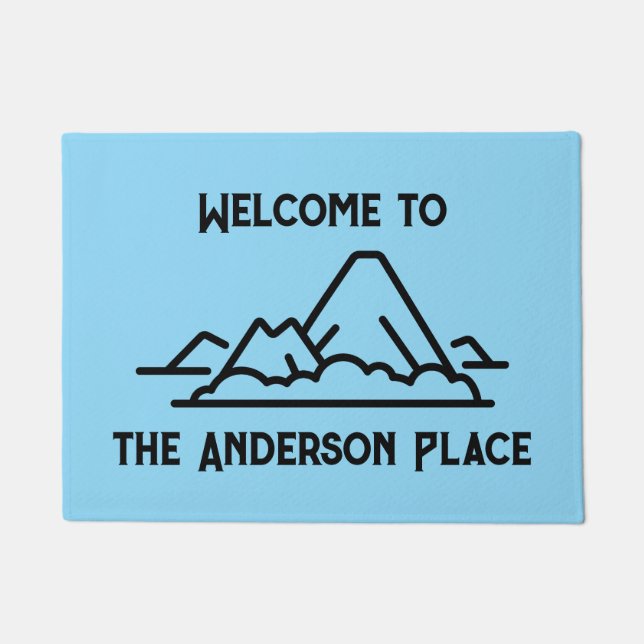 Tapete Bem-vindo à Ilha da Família (Frente)