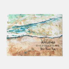 Tapete Bem-Vindo À Nossa Arte Abstrato Beach House