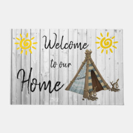 Tapete Bem-vindo à nossa casa