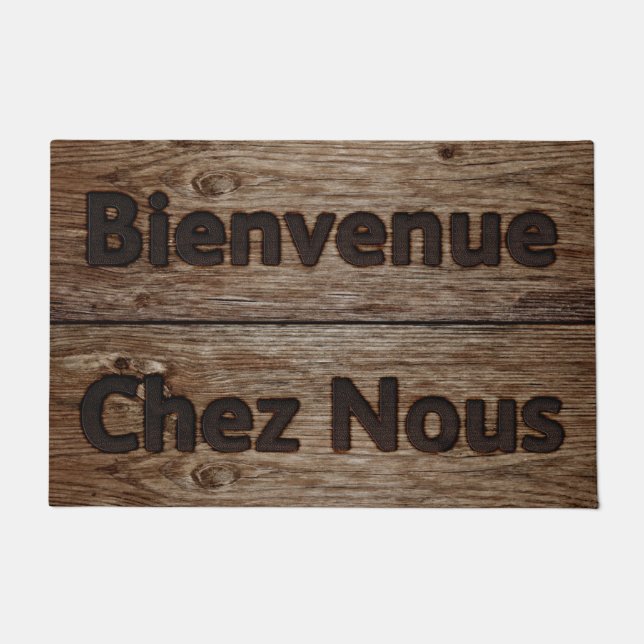 Tapete Bem-Vindo À Nossa Porta De Casa (Frente)