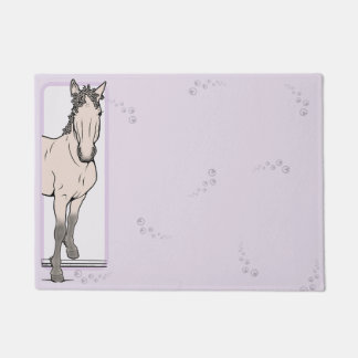 Tapete Bem-vindo Amante de Cavalos Caprichoso Equestre
