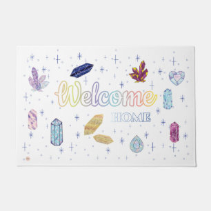 Tapete Bem-vindo ao Home Diamantes Doormat